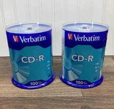 Verbatim BUNDLE PACK  52x CD-R 700MB Capacity 100/Pack - New/Sealed