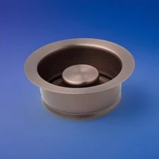 Brass Disposer Flange & Stopper in Oil Rubbed Bronze