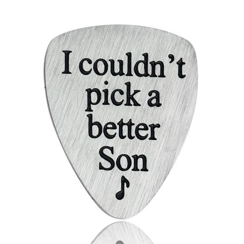 Guitar Pick Necklace Music Gift for Son from Mom Dad - product listing photo