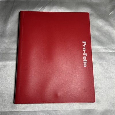 BCW Red Pro-Folio 9 Pocket Collectible Gaming Card Album Holds 360 Cards