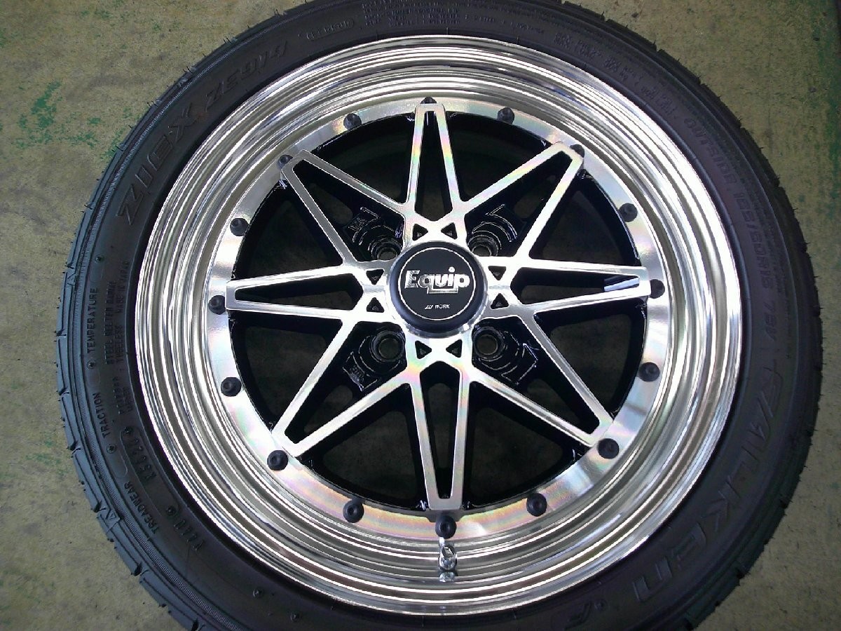 JDM WORK Equip 03 15x5.0J +42 PCD100 4H 165/50R15 WORK Equip 3