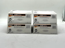 HALO 6 in. White Recessed Ceiling Light Baffle Trim (4-Pack)