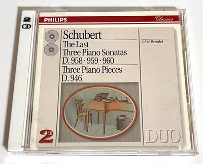 ALFRED BRENDEL/SCHUBERT: The Last Three Piano Sonatas etc. 2-Disc CD TESTED