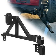 Spare Tire Carrier Mount For Hummer H2 Rear License Plate Relocating Kit Black