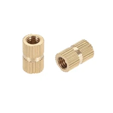 30pcs M5 x 12mm Brass Knurled Threaded Insert Embedment Nuts