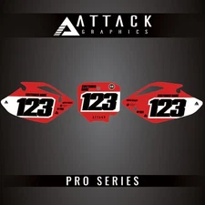 Attack Graphics Pro Series Number Plate Backgrounds For Honda CRF150R 2022