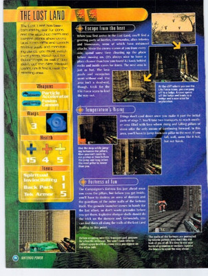 Vtg Print Ad Turok: Dinosaur Hunter N64 Level 4 The Lost Land 1997 Fusion Cannon