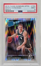 2018 Optic Shock Refractor DONTE DIVINCENZO RC CARD PSA 9 MINT