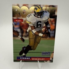 SkyBox 1995 Impact Tyrone Wheatley New York Giants Rookie Football Card #181. rookie card picture
