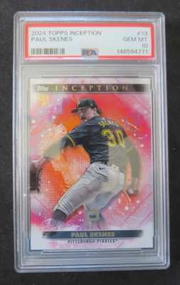 2024 Topps Inception Paul Skenes Pittsburgh Pirates RC PSA 10 EV 