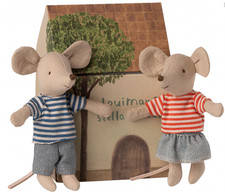 NEW Maileg LouiMax  Stella Little Brother  Sister Mice Miniature Mouse Dolls