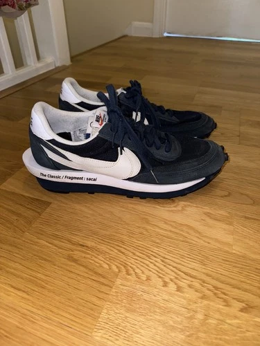 USED fragment design x sacai x Nike LDWaffle Navy Black Gr. 10 