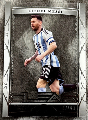 Lionel Messi - 2023 Leaf Trinity Clear #C18 - Argentina /49 - World CUP GOAT