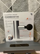 SHARPER IMAGE Powerboost Go Deep Tissue Travel Percussion Massager