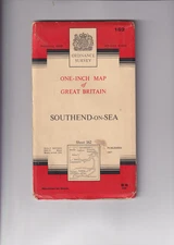 SOUTHEND ON SEA - Ordnance Survey One Inch Map (Seventh Series) cloth