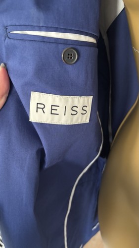 Reiss Royal Blue Cotton Blazer 40 Chest - Bild 2 von 5