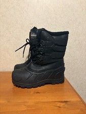 Itasca Black Winter Boots Waterproof Snow Boot with Thinsulate Kids Size 3