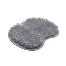 1 Count Silicone Shower Foot Scrubber Mat,Back & Feet Cleaning Pad,Shower Massag