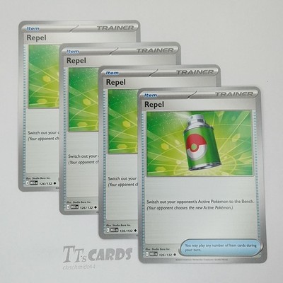 Repel 126/132 x4 Playset 4x Pokemon TCG ME01 Mega Evolution MEG - 4 Card Set