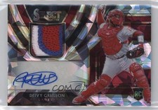2020 Panini Select Rookie Jersey Cracked Ice Prizm 23/25 Deivy Grullon Auto 4f5