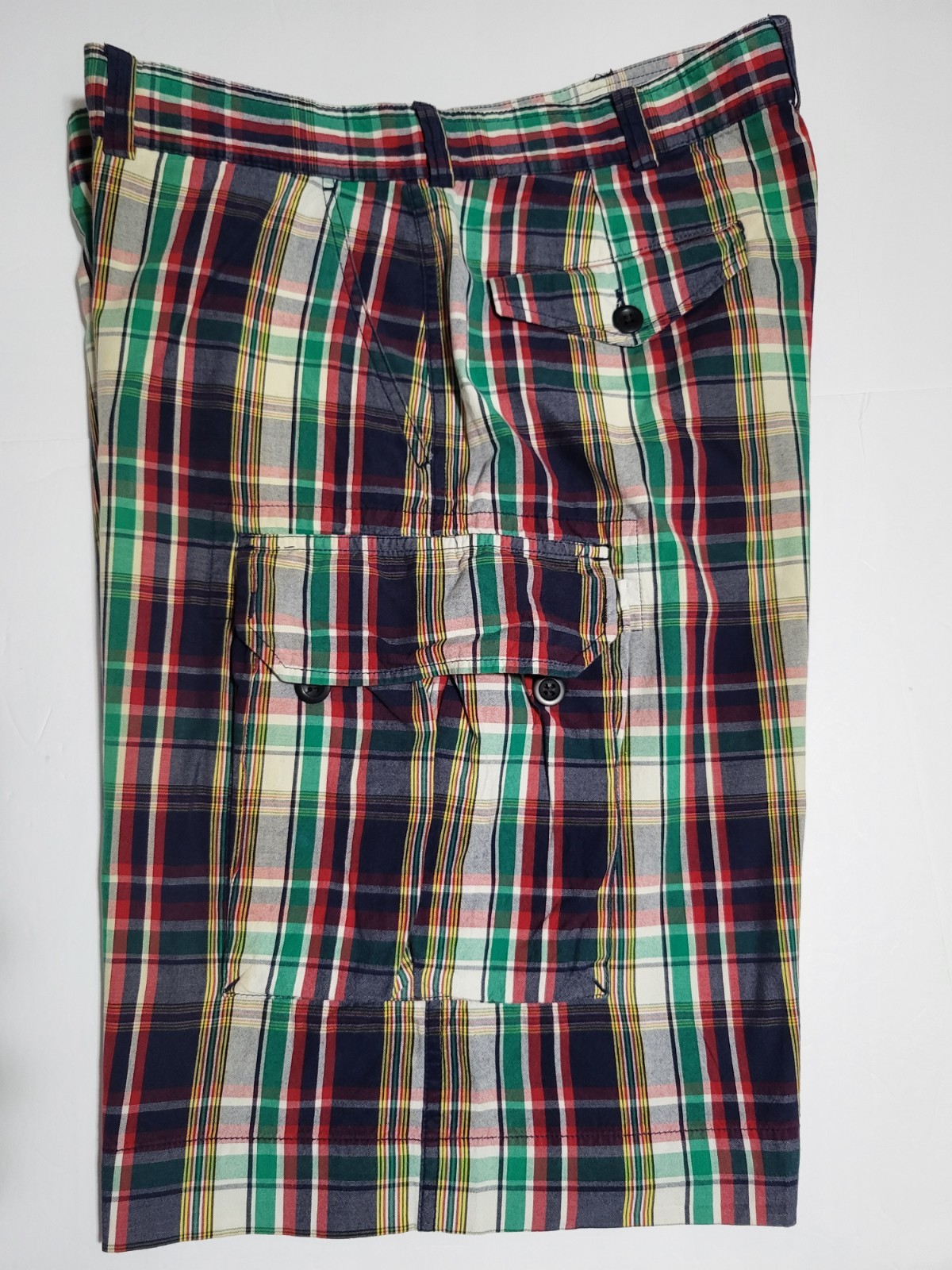 Polo by Ralph Lauren Shorts Mens 36 Colorful Plaid Cargo Classic