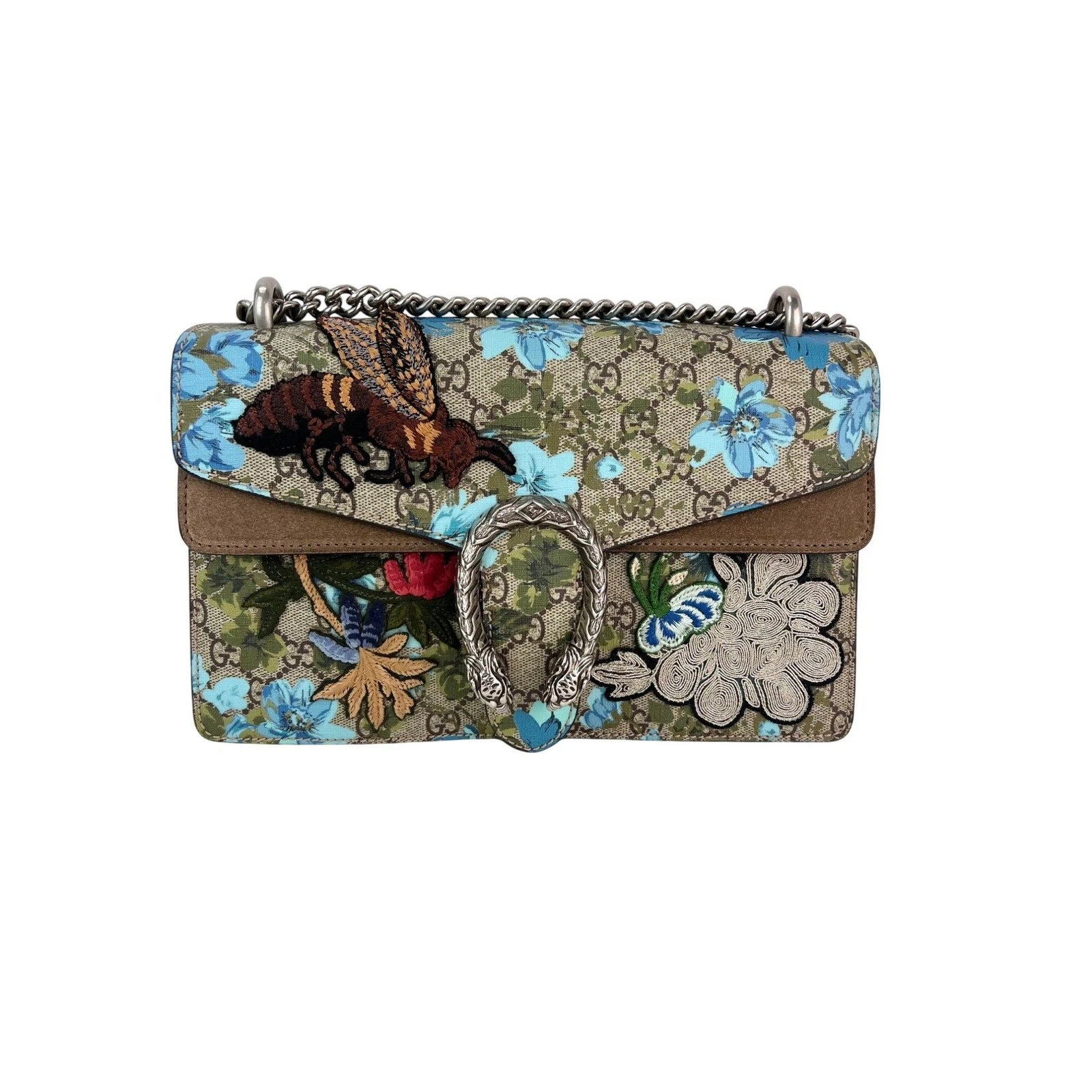 Sac à bandoulière Gucci Gg Supreme Blooms imprimé brodé moyen Dionysos B One