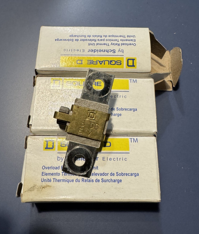 Three 3 Square D B56 Overload Thermal Relays