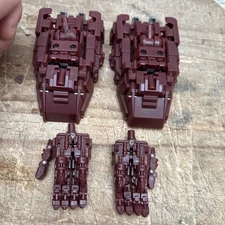 3rd Party Combiner Wars TFs Upgrade Kits Hands Feet Wine Brown ( Eg. Computron)