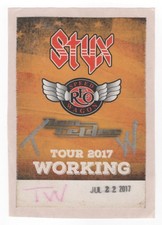 Styx & REO Speedwagon 7/22/17 Nashville TN WORKING Backstage Pass