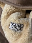 Vintage Vagrant Italia Leather Shearling Coat Jacket Very Nice! Fits L — photo 2