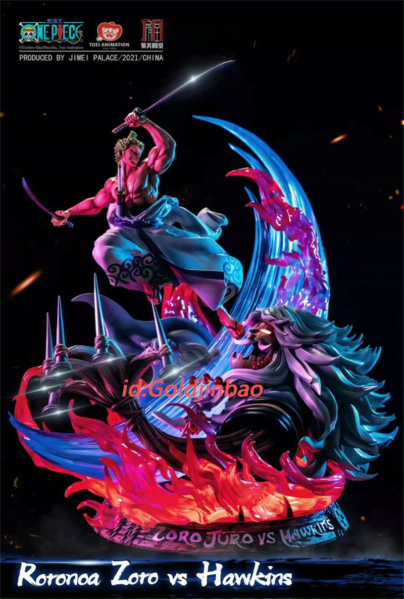 JIMEI Palace One Piece Wano Zoro VS Hawkins Resin Statue In Stock