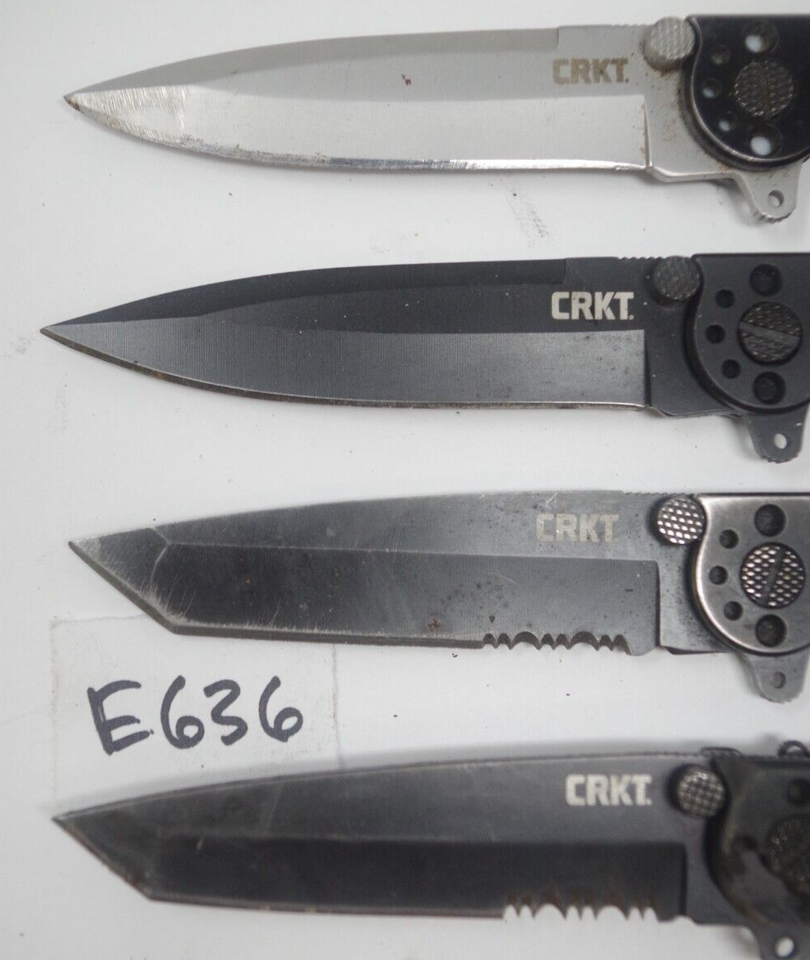 LOT 4 CRKT M16 Knives Carson Design Folding M1601KS M1601S M1610KZ