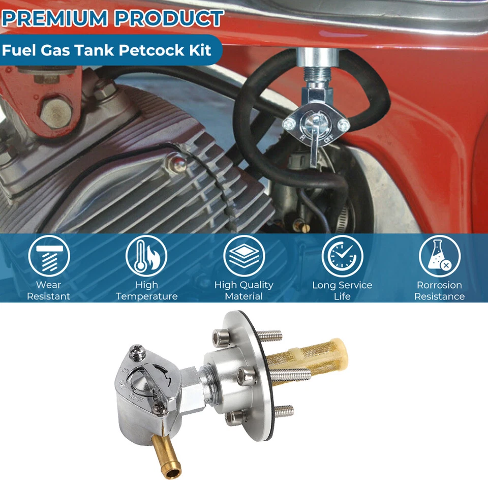 Aluminum Petcock For 1959-1969 Honda CB92 CA95 Benly & CA95 Dream 150 & CA160 - Image 3 of 4