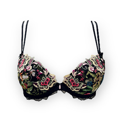 Lise Charmel Push-up BH Fleurs de Jungle Swarovski Anhänger NEU mit Etikett