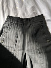 Vintage 26  Womans Trouser Pants Black Grey Pleated EUC 90s