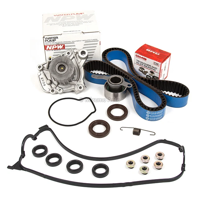 Timing Belt Kit Water Pump Valve Cover Gasket Fit 96-00 Honda Civic D16Y7 D16Y8 - Image 4 of 4