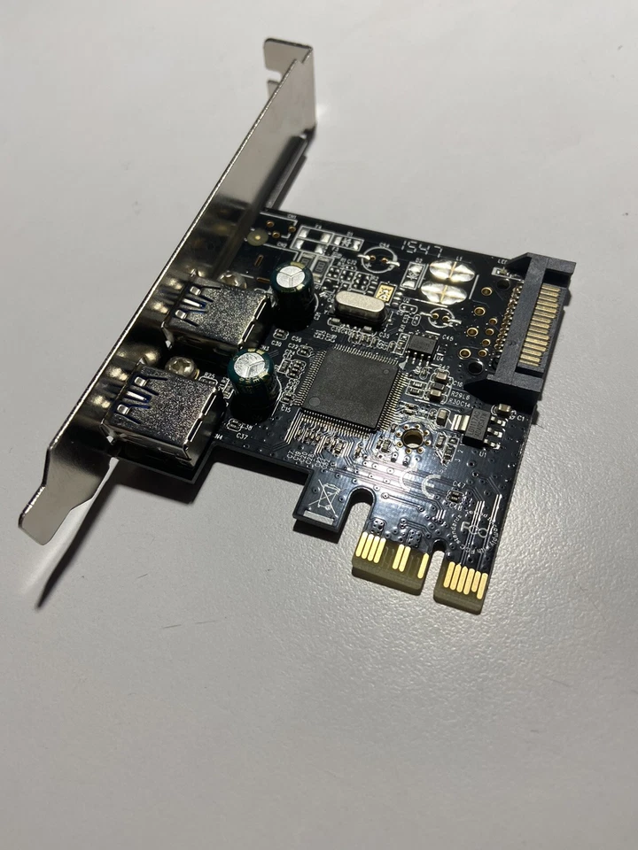 StarTech PEXUSB3S23 2-Port PCIe USB 3.0 Adapter Card for Desktop SATA Power 14-3 - Imagen 2 de 2