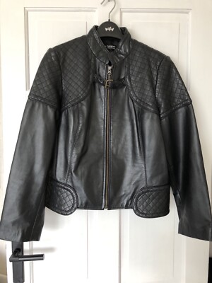 Autograph Weekend Leather Biker Jacket 14 £40 ono UK