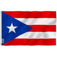 Anley 3x5 Foot Puerto Rico Flag - Puerto Rican National Flags Polyester