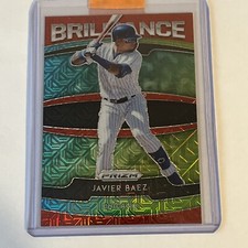 2020 Panini Prizm Brilliance Red Mojo #B-5 Javier Baez Chicago Cubs  084/149