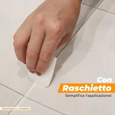 Raschietto Per Fughe Piastrelle PentaUSA - Rimuovi Silicone E Vecchie Fughe Con 2 Lame Ricambio E Spazzola - Foto 13