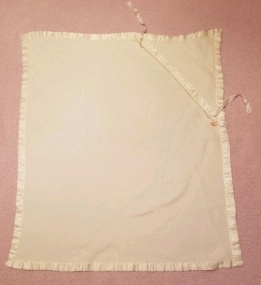 thermal blanket with satin trim
