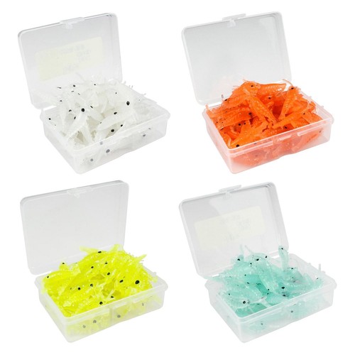 Lot De 8 Leurres Crevettes Phosphorescents 7,8 Cm - Pour Pêche En Eau Salée, Calmar, Pêche Nocturne