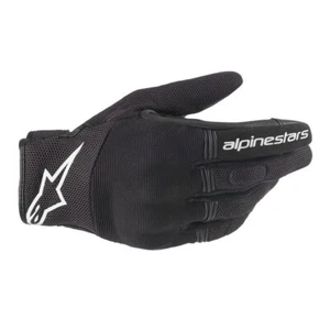 Alpinestars Copper Summer Mesh Short Lightweight Motorcycle Gloves Black White