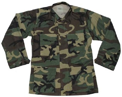 US Army GI BDU Feldjacke Field Jacket Jacke woodland camouflage MS