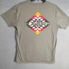 Pendelton Shirt Adult Extra Large Green Graphic Back Short Sleeve Used Work Mens