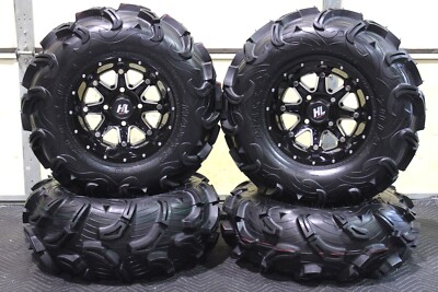 HONDA RANCHER 420i IRS 26'' MAXXIS ZILLA  ATV TIRE & HL4 WHEEL KIT IRS1CA