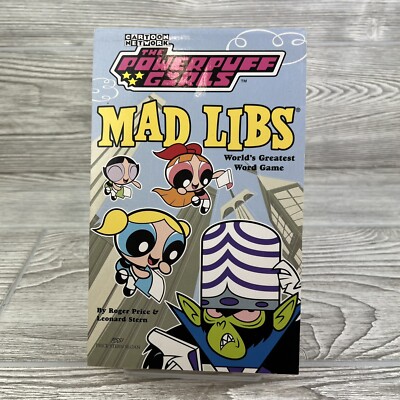 Powerpuff Girls - MAD LIBS - By Roger Price & Leonard Stern - Vintage - 2002 EXC
