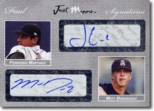 Fernando Martinez * Matt Dominguez * Autograph Rookie SILVER Auto #/25
