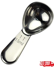 Coffee Scoop 18/8 Stainless Steel Tablespoon 15ml 1pc for Coffee or Baking